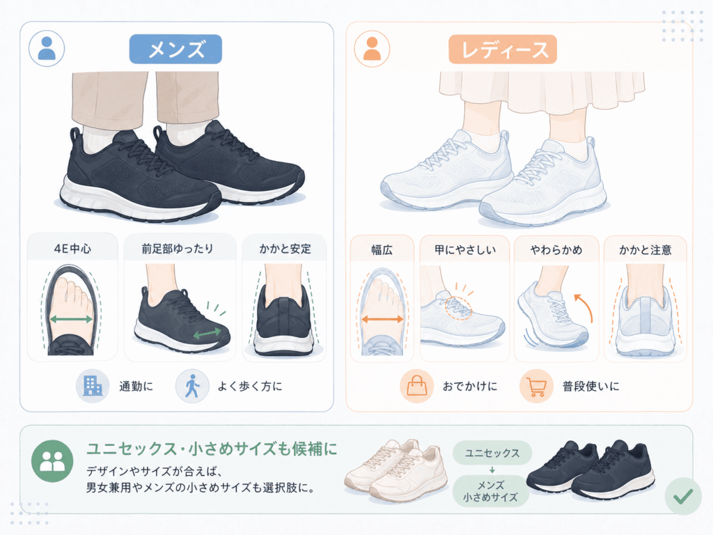 メンズ・レディース別の選び方