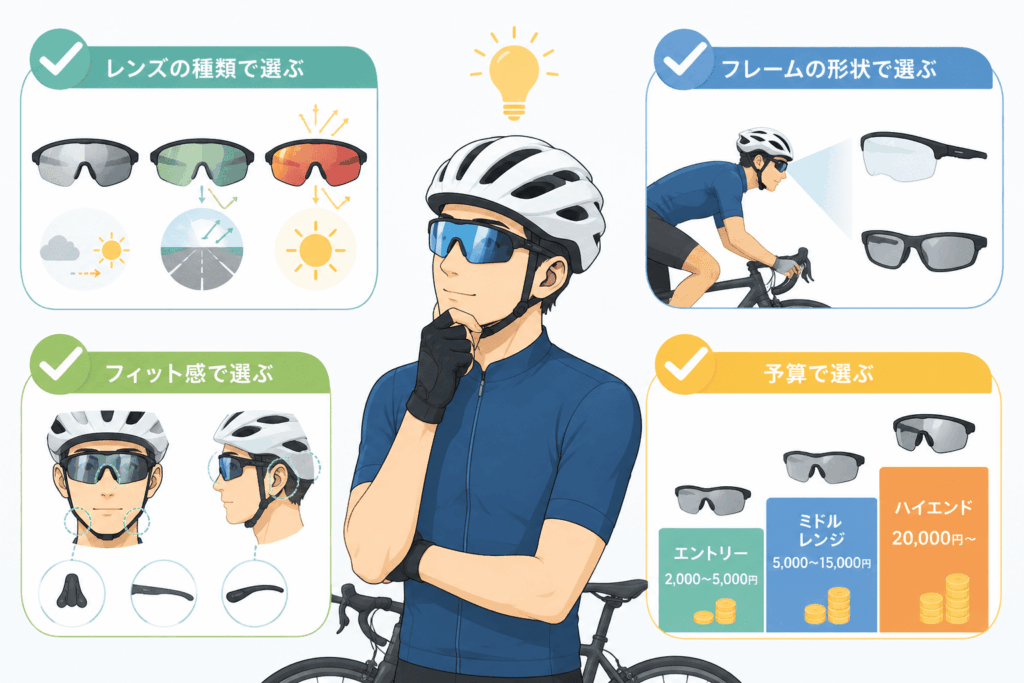 失敗しない!ロードバイク用サングラスの選び方