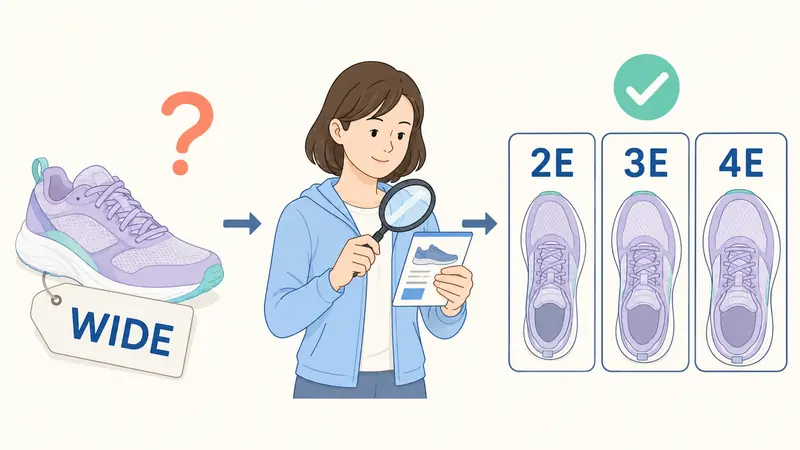 ①レディースのワイズ表記を必ず確認する