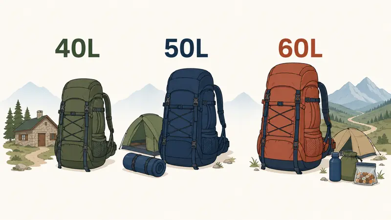 40L・50L・60Lの違いをざっくり把握する