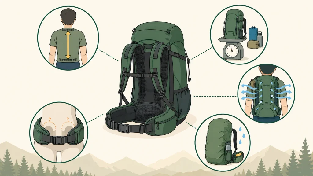 30Lの登山リュックの選び方5つのポイント