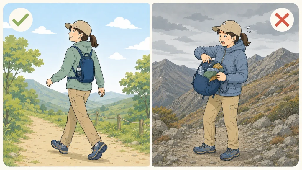 登山リュック10Lはどんな場面で使える？まずは容量の考え方を整理