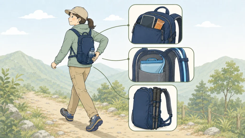 10L前後の登山リュックの選び方5つのポイント