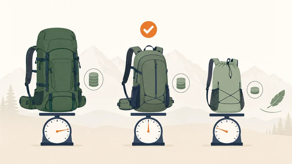 登山リュックの「軽量」とは？何gから軽いと言えるのか