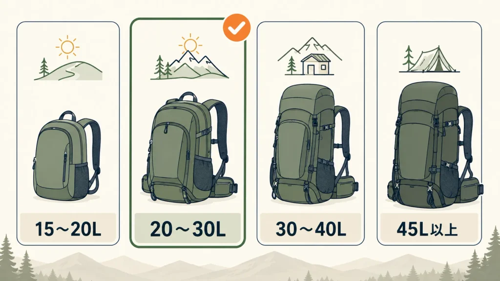 軽量登山リュックの選び方5つのポイント