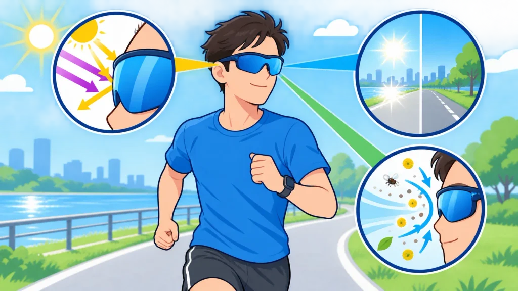 そもそもランニングにサングラスは必要?3つのメリット