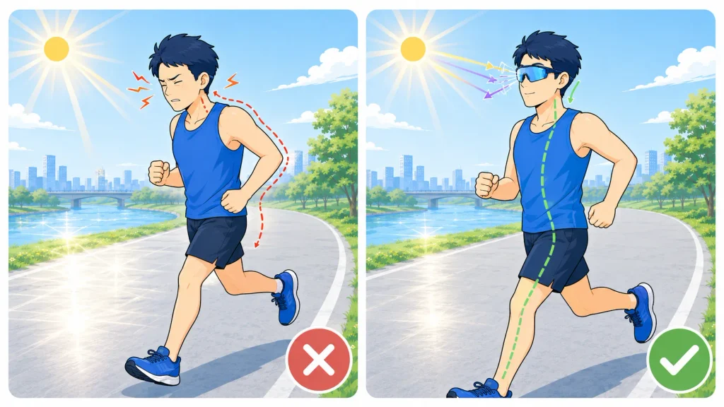 そもそもランニングにサングラスは必要?3つのメリット