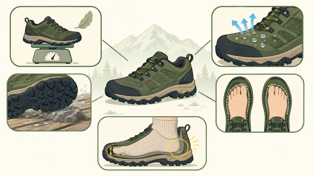 失敗しない!ローカット登山靴の選び方5つのポイント