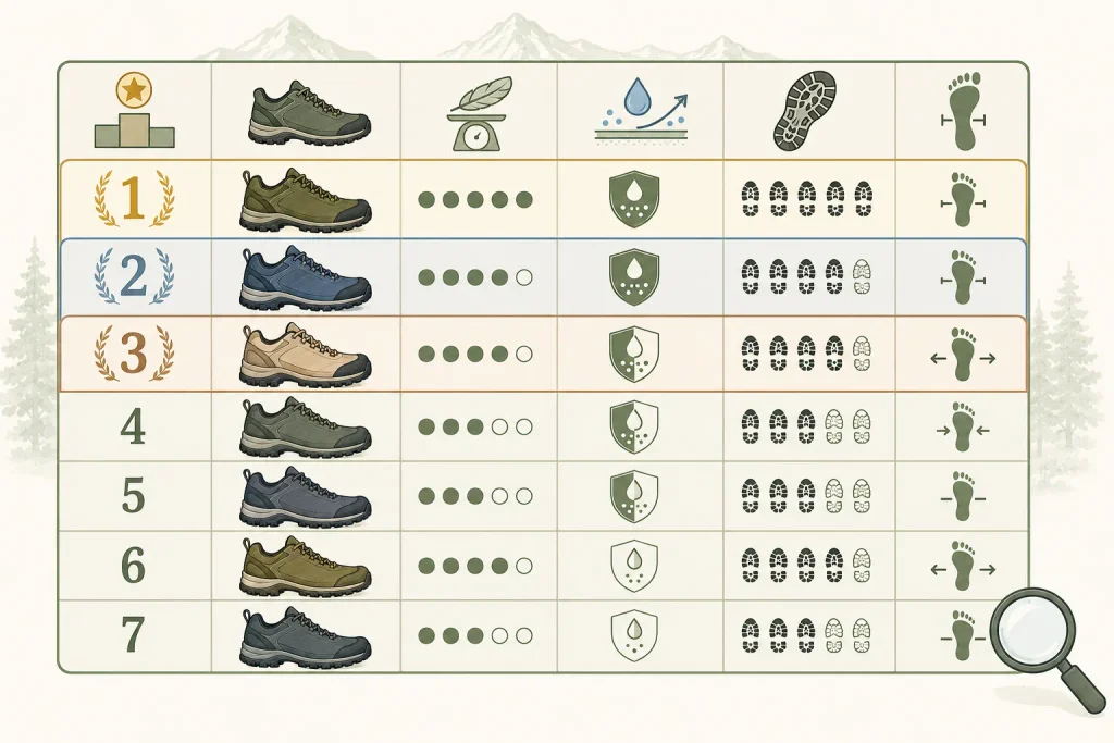 ローカット登山靴おすすめランキングTOP7