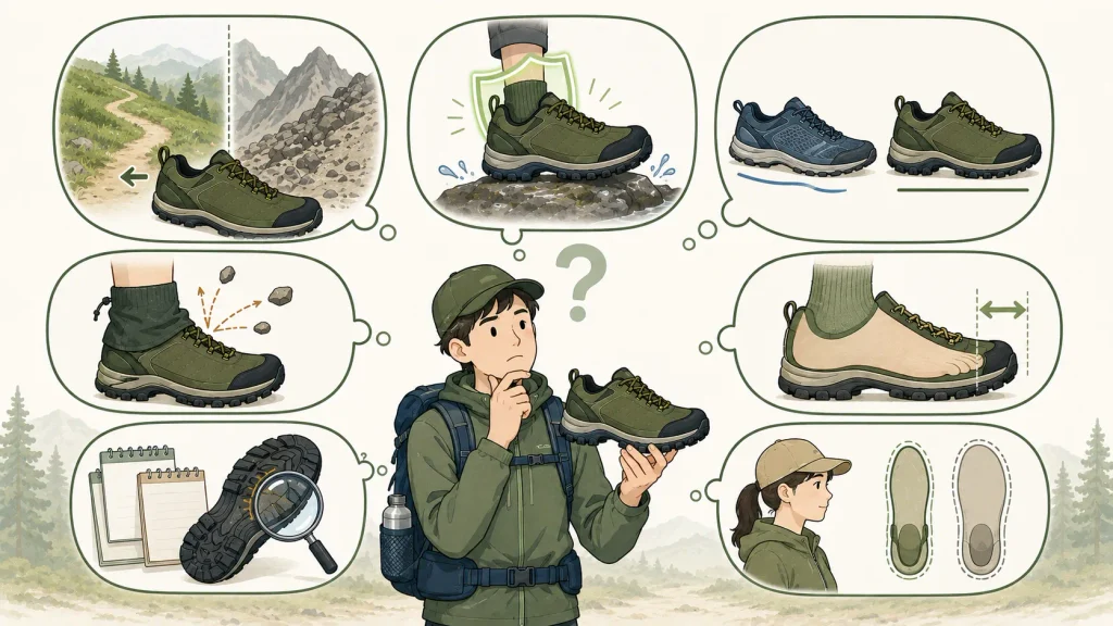 ローカット登山靴に関するよくある質問(FAQ)