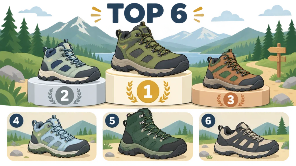 幅広トレッキングシューズおすすめランキングTOP6
