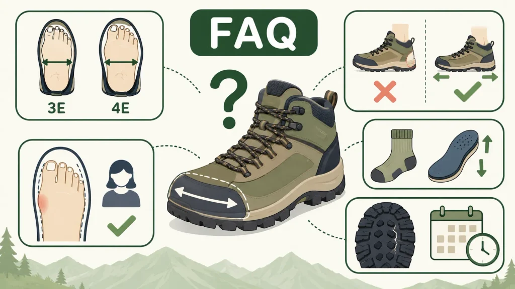 幅広トレッキングシューズに関するよくある質問(FAQ)