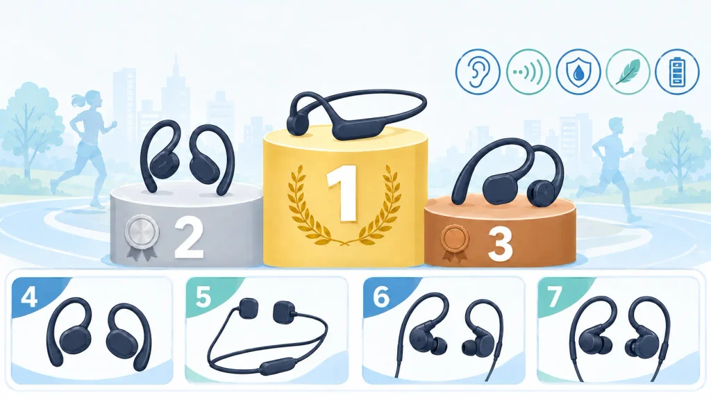 ランニング用ワイヤレスイヤホンおすすめランキング7選