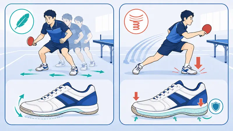 幅広向け卓球シューズの選び方のポイント