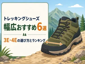 トレッキングシューズ幅広おすすめ6選｜3E・4Eの選び方とランキング