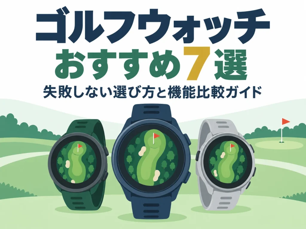 ゴルフウォッチおすすめ7選｜失敗しない選び方と機能比較ガイド