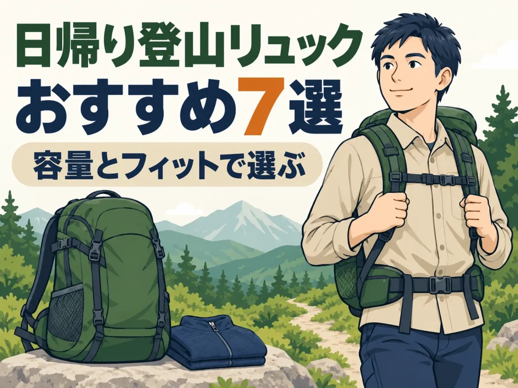 登山リュック日帰りおすすめ7選｜容量とフィットで選ぶ失敗しない選び方