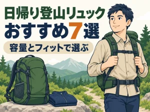登山リュック日帰りおすすめ7選｜容量とフィットで選ぶ失敗しない選び方