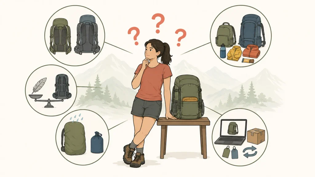 レディース登山リュックに関するよくある質問