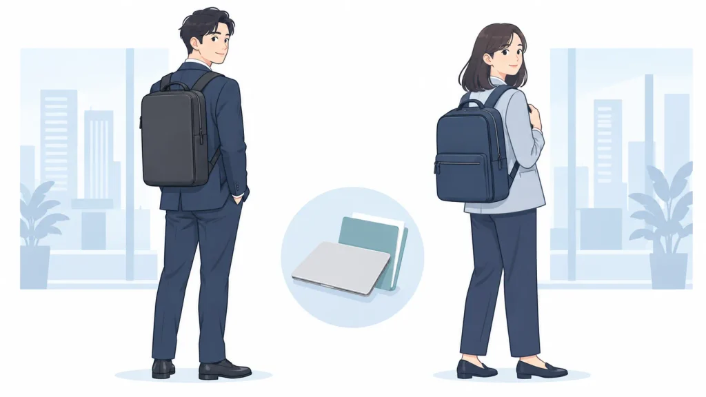 ノースフェイスのリュックは通勤に使える？