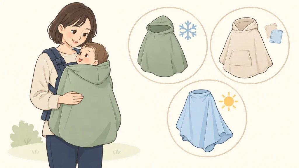 まとめ|季節と使い方に合う抱っこ紐ケープを選ぼう
