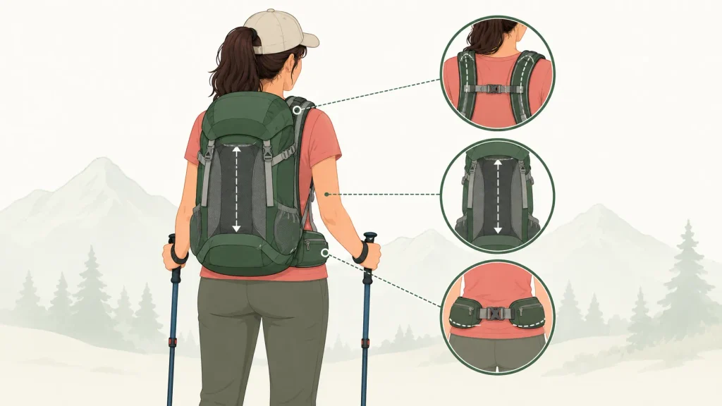 レディース登山リュックとは?女性用と男女兼用の違い
