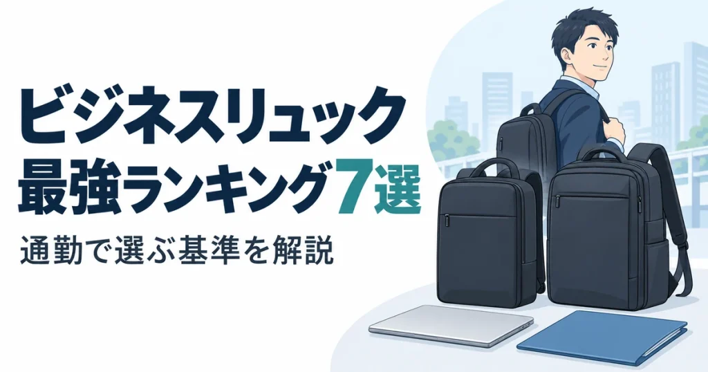 【2026年】ビジネスリュック最強ランキング7選｜通勤で選ぶ基準を解説