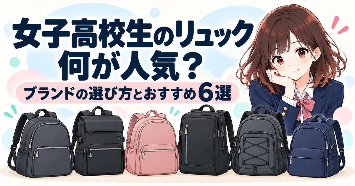 女子高校生のリュックは何が人気？ブランドの選び方とおすすめランキング6選