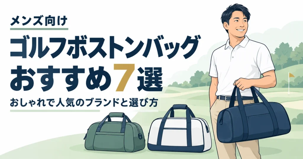 メンズ向けゴルフボストンバッグおすすめ7選｜おしゃれで人気のブランドと選び方