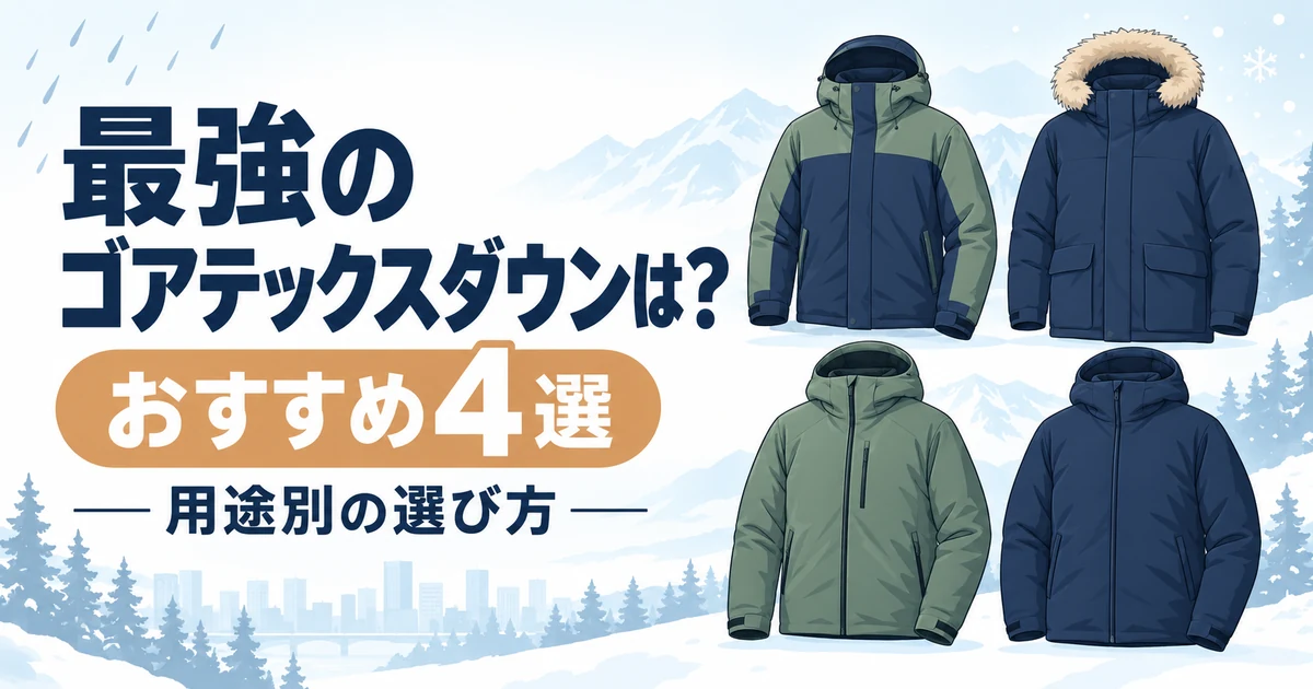 【2026年】最強のゴアテックスダウンは？おすすめ4選と用途別の選び方