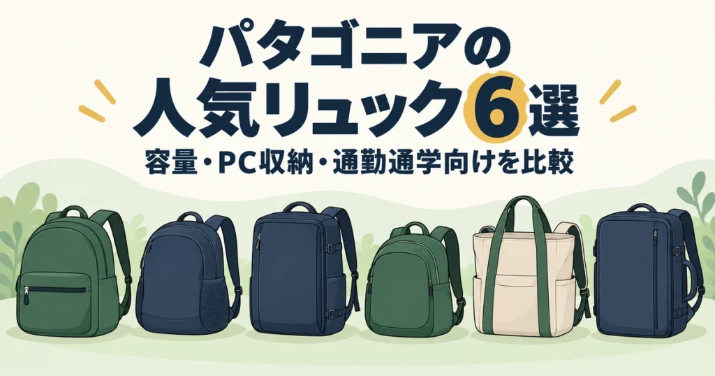 パタゴニアの人気リュック6選｜容量・PC収納・通勤通学向けを比較