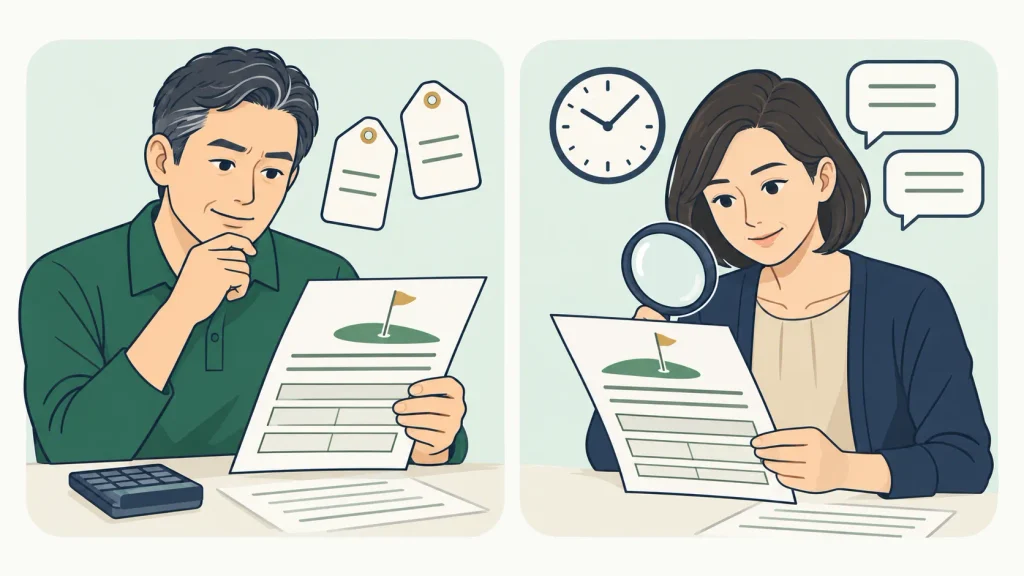 住地ゴルフが検討候補になる人・条件確認が必要な人