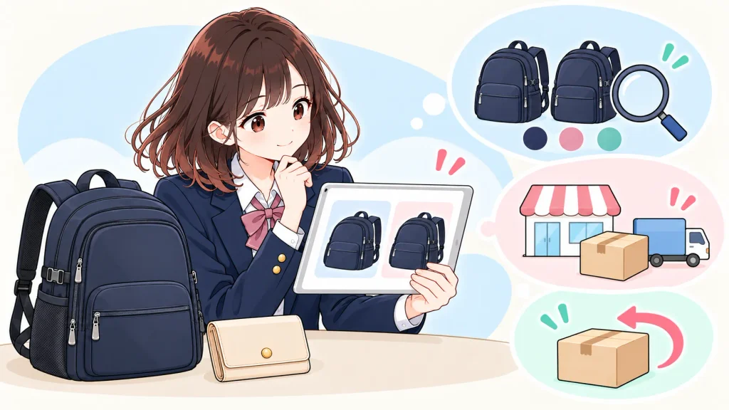 女子高校生の通学リュックの選び方