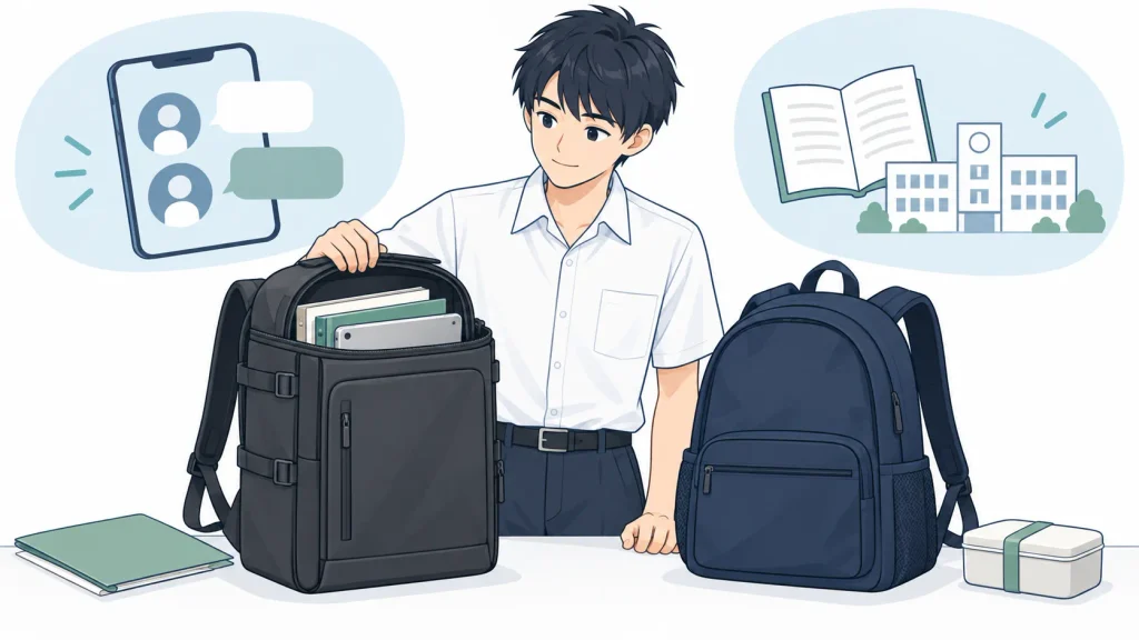 男子高校生向け通学リュックの特徴と「人気」の見方