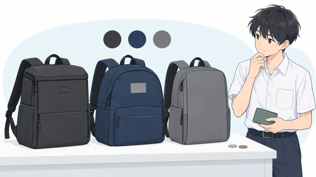 色・ロゴ・シルエットと予算を比較する