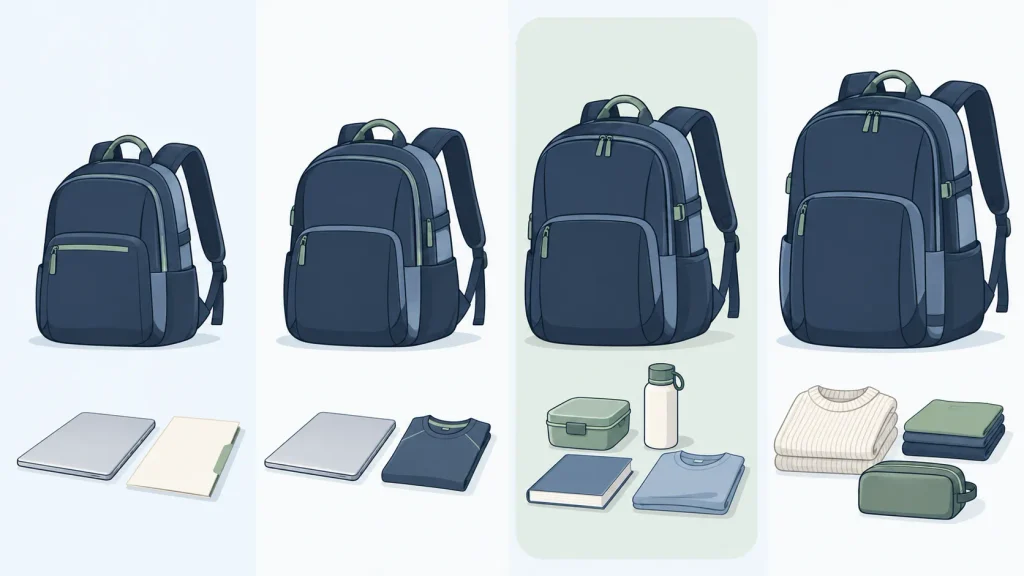 30Lリュックはどれくらい入る?容量の目安と向いている用途