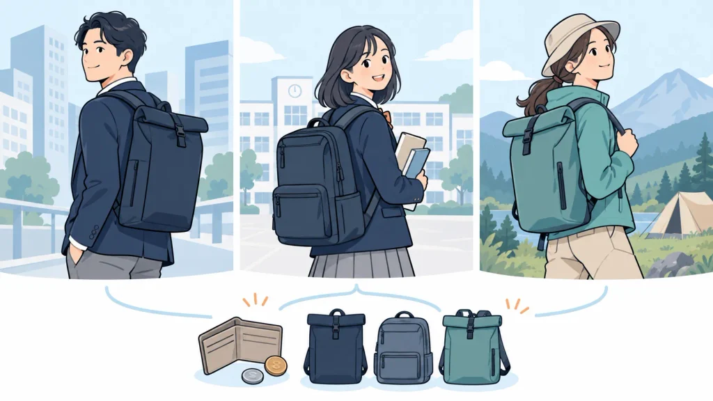 防水リュックの選び方|確認したい5つのポイント