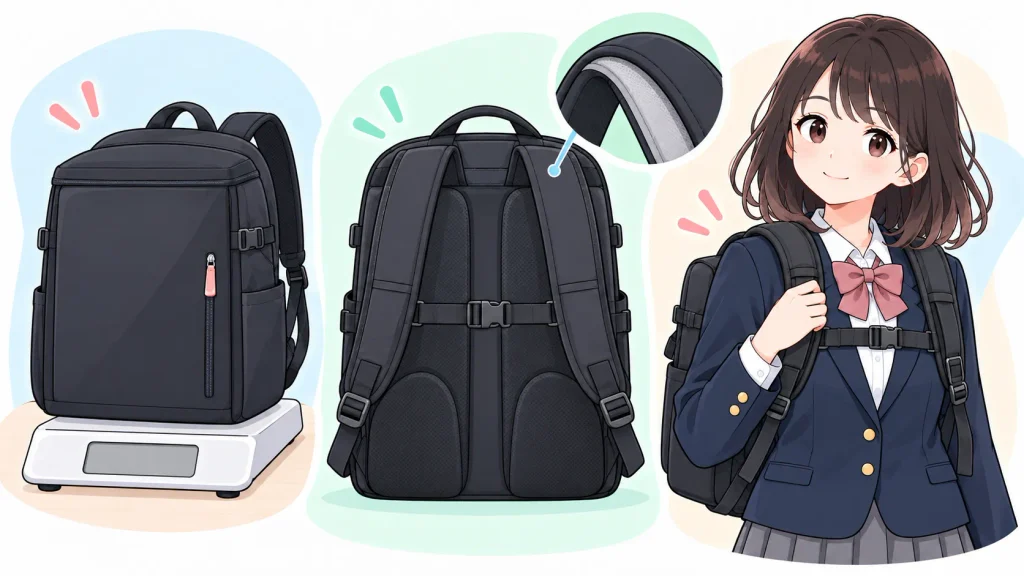女子高校生の通学リュックの選び方