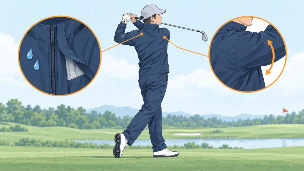 ゴルフレインウェアの「最強」を選ぶには?重視したい条件